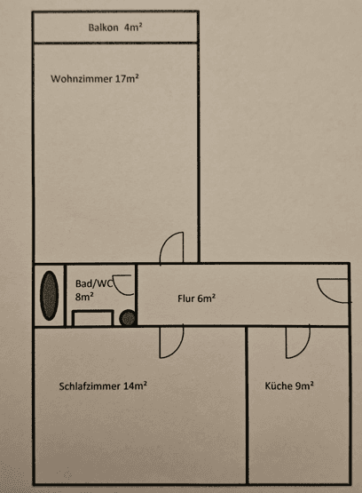 2 bedroom flat to rent, 54 m², zeppelinstr 50, Maintal, Hesse 2 bedroom flat to rent, 54 m², zeppelinstr 50, Maintal, Hesse