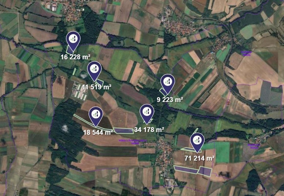 plot for sale, 160,906 m², Vrbice, Ústecký Region plot for sale, 160,906 m², Vrbice, Ústecký Region