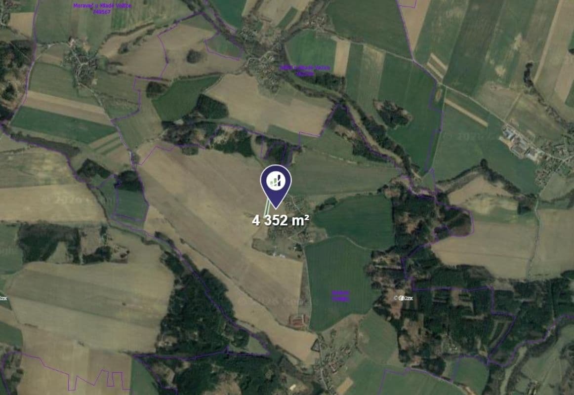 plot for sale, 4,352 m², Mladá Vožice, Jihočeský Region plot for sale, 4,352 m², Mladá Vožice, Jihočeský Region