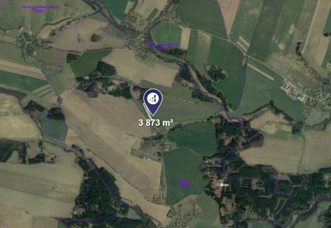 plot for sale, 3,873 m², Mladá Vožice, Jihočeský Region plot for sale, 3,873 m², Mladá Vožice, Jihočeský Region