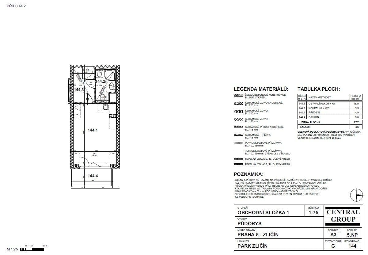 Studio flat to rent, 30 m², U Radosti, Prague, Prague Studio flat to rent, 30 m², U Radosti, Prague, Prague