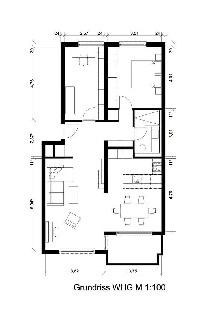2 bedroom with open-plan kitchen flat for sale, 82 m², Robert-Stolz-Str., Neu-Ulm, Bavaria 2 bedroom with open-plan kitchen flat for sale, 82 m², Robert-Stolz-Str., Neu-Ulm, Bavaria