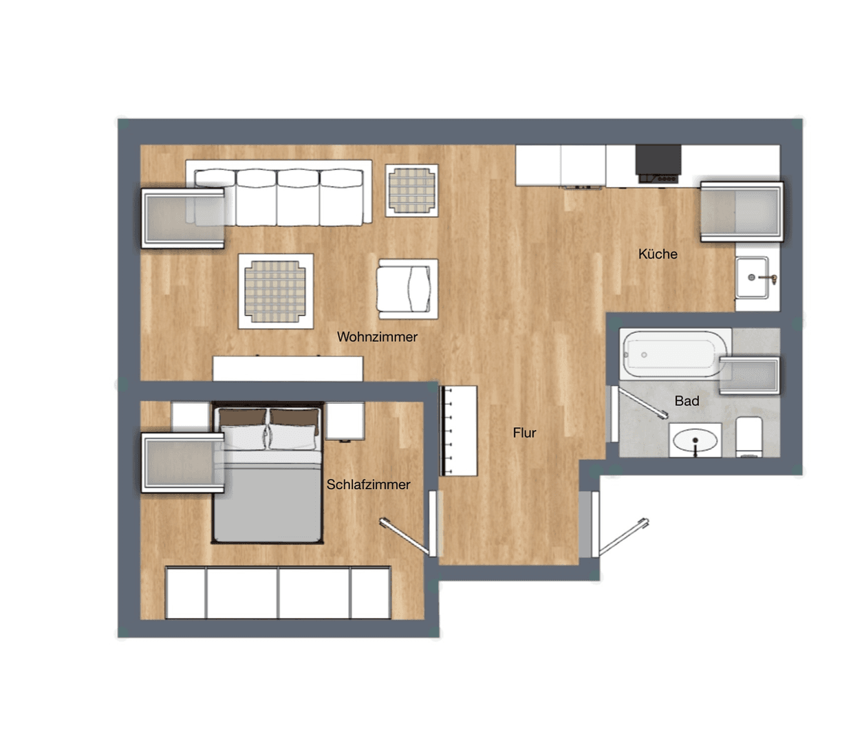 2 bedroom flat to rent, 49 m², Ferdinand-Jost-Straße 37, Leipzig, Saxony 2 bedroom flat to rent, 49 m², Ferdinand-Jost-Straße 37, Leipzig, Saxony