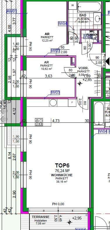 3 bedroom flat to rent, 77 m², Heiligenstädter Straße 395a, Wien, Vienna 3 bedroom flat to rent, 77 m², Heiligenstädter Straße 395a, Wien, Vienna