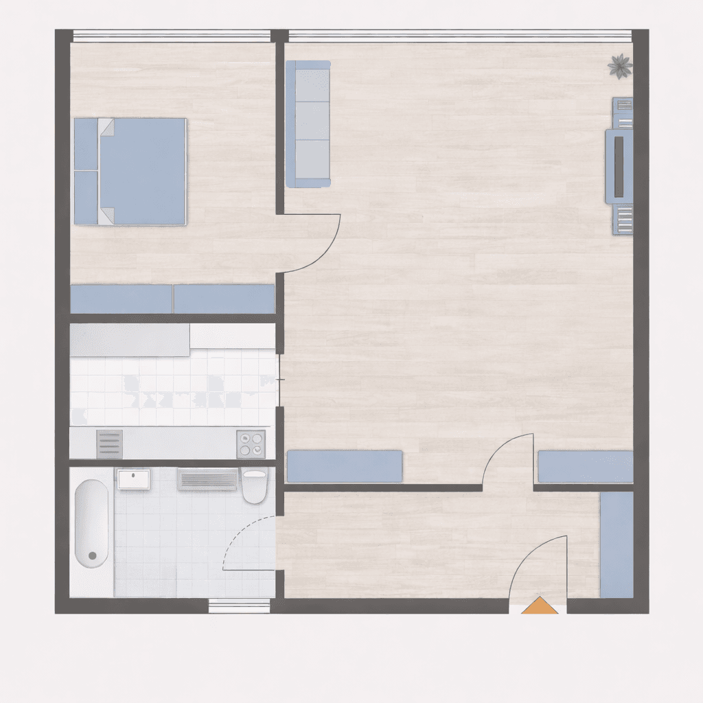 2 bedroom flat to rent, 48 m², Mainz, Rhineland-Palatinate 2 bedroom flat to rent, 48 m², Mainz, Rhineland-Palatinate