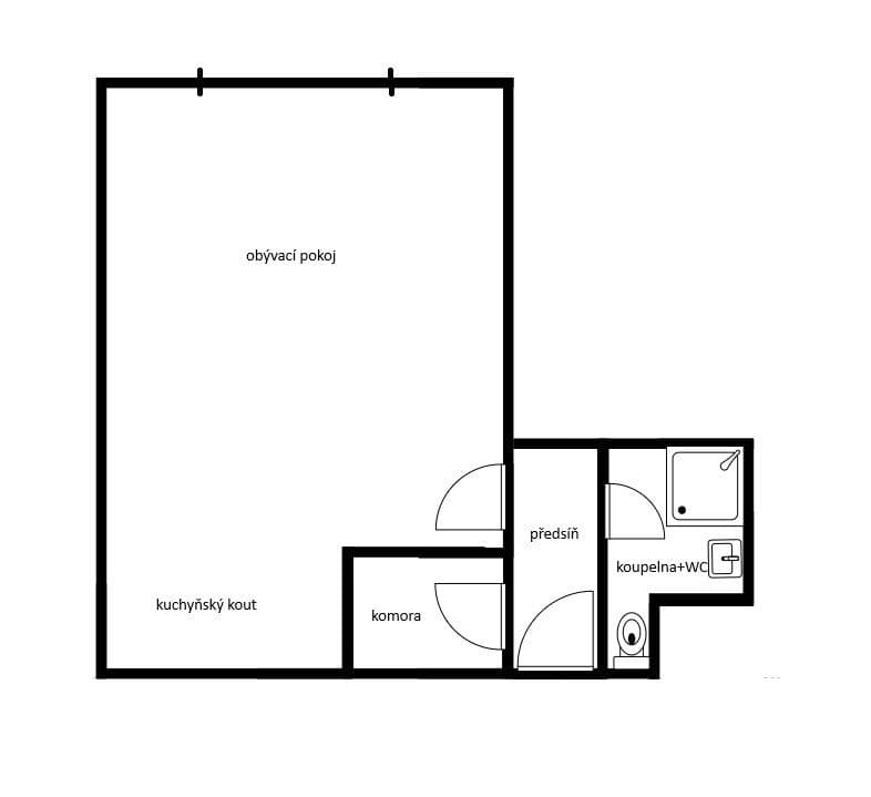 Studio flat for sale, 36 m², Davídkova, Prague, Prague Studio flat for sale, 36 m², Davídkova, Prague, Prague