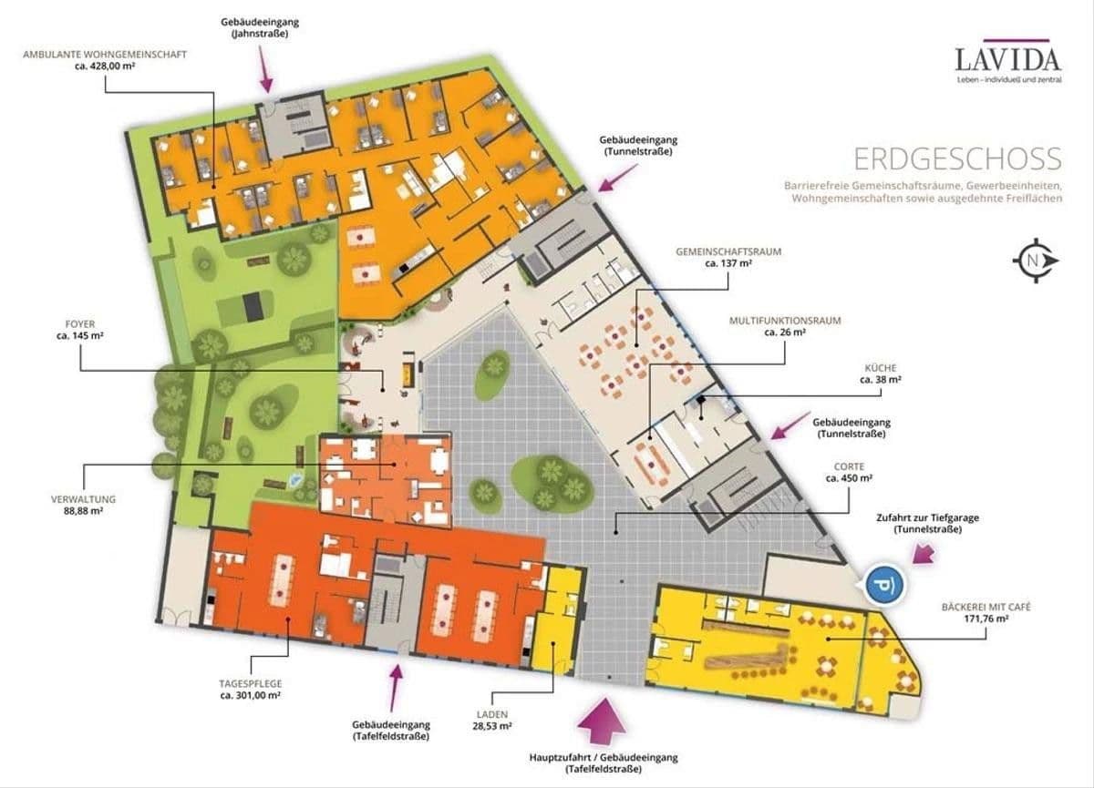 Studio flat to rent, 51 m², Tunnelstraße 22, Nürnberg, Bavaria Studio flat to rent, 51 m², Tunnelstraße 22, Nürnberg, Bavaria