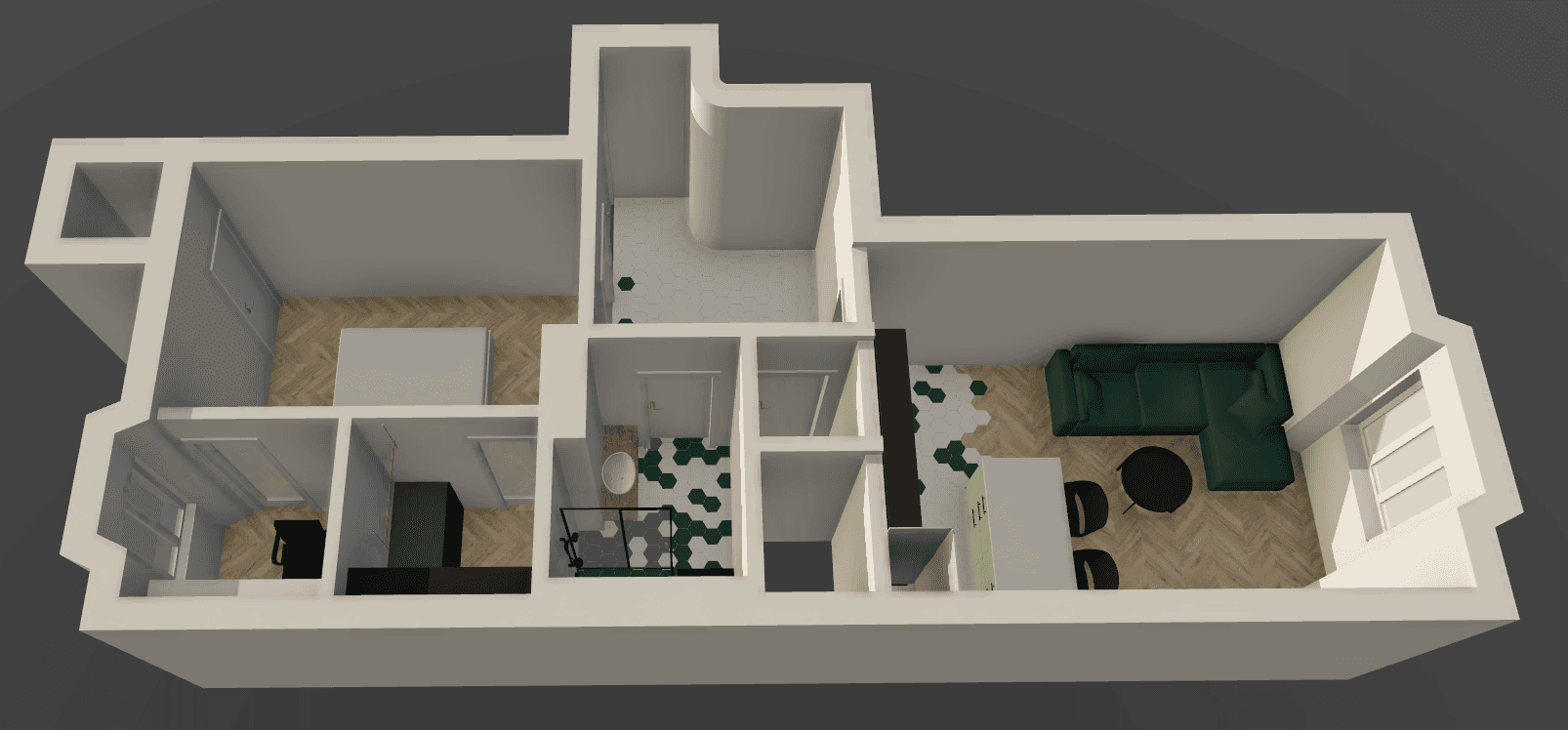 1 bedroom with open-plan kitchen flat for sale, 48 m², Sýpka, Brno, Jihomoravský Region 1 bedroom with open-plan kitchen flat for sale, 48 m², Sýpka, Brno, Jihomoravský Region