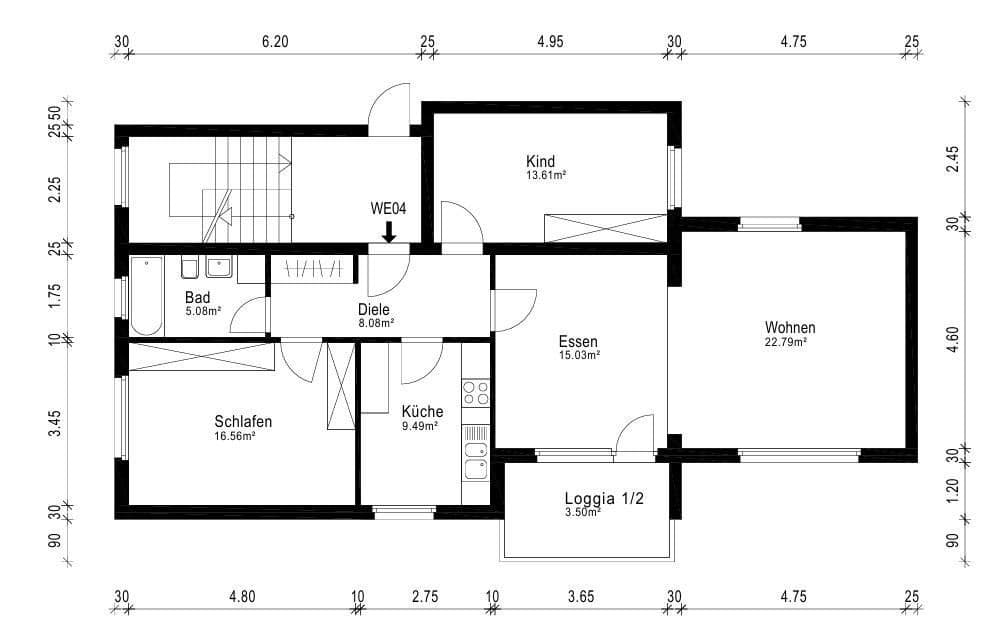 2 bedroom with open-plan kitchen flat to rent, 95 m², Zeisigstraße 15, Essen, North Rhine-Westphalia 2 bedroom with open-plan kitchen flat to rent, 95 m², Zeisigstraße 15, Essen, North Rhine-Westphalia