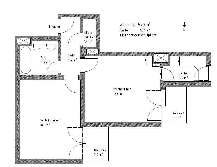 2 bedroom flat for sale, 55 m², Waldstraße 10, Eichenau, Bavaria 2 bedroom flat for sale, 55 m², Waldstraße 10, Eichenau, Bavaria