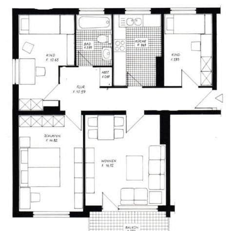4 bedroom flat to rent, 76 m², Tilsitstraße 7, Lübeck, Schleswig-Holstein 4 bedroom flat to rent, 76 m², Tilsitstraße 7, Lübeck, Schleswig-Holstein