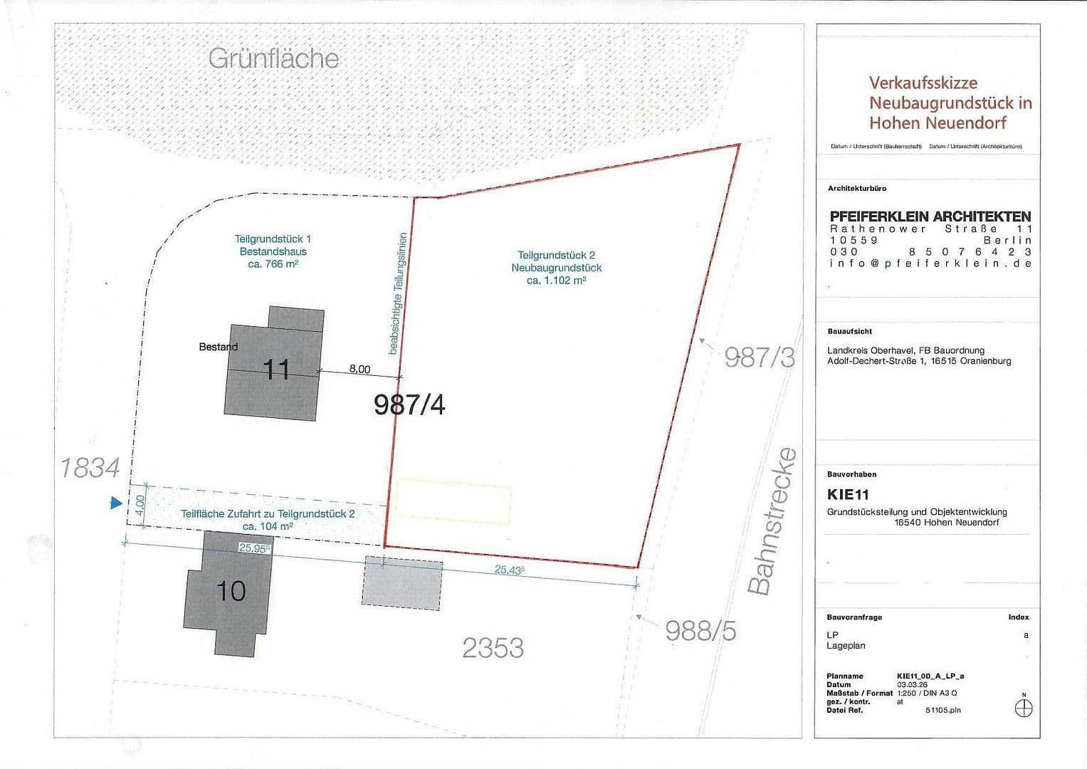 plot for sale, 1,102 m², Hohen Neuendorf, Brandenburg plot for sale, 1,102 m², Hohen Neuendorf, Brandenburg