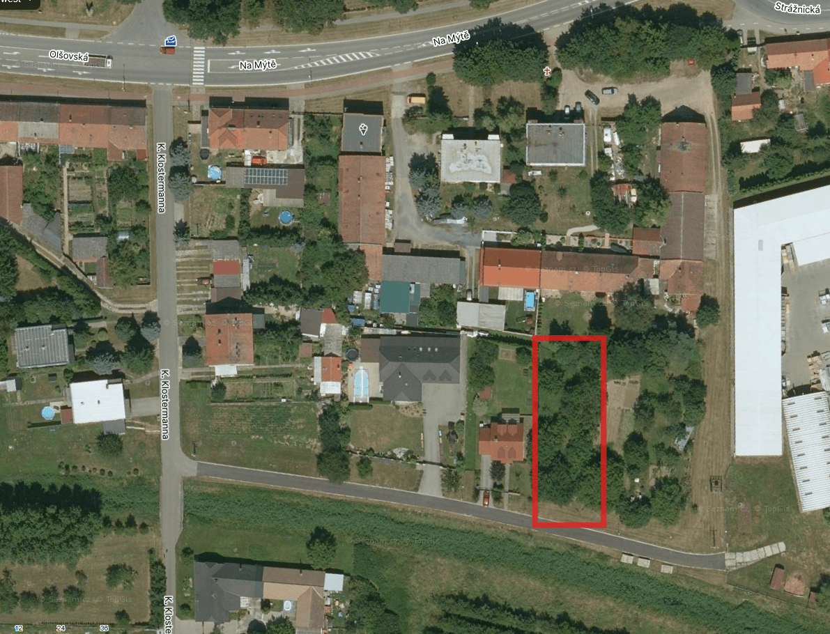 plot for sale, 877 m², K. Klostermanna, Bzenec, Jihomoravský Region plot for sale, 877 m², K. Klostermanna, Bzenec, Jihomoravský Region