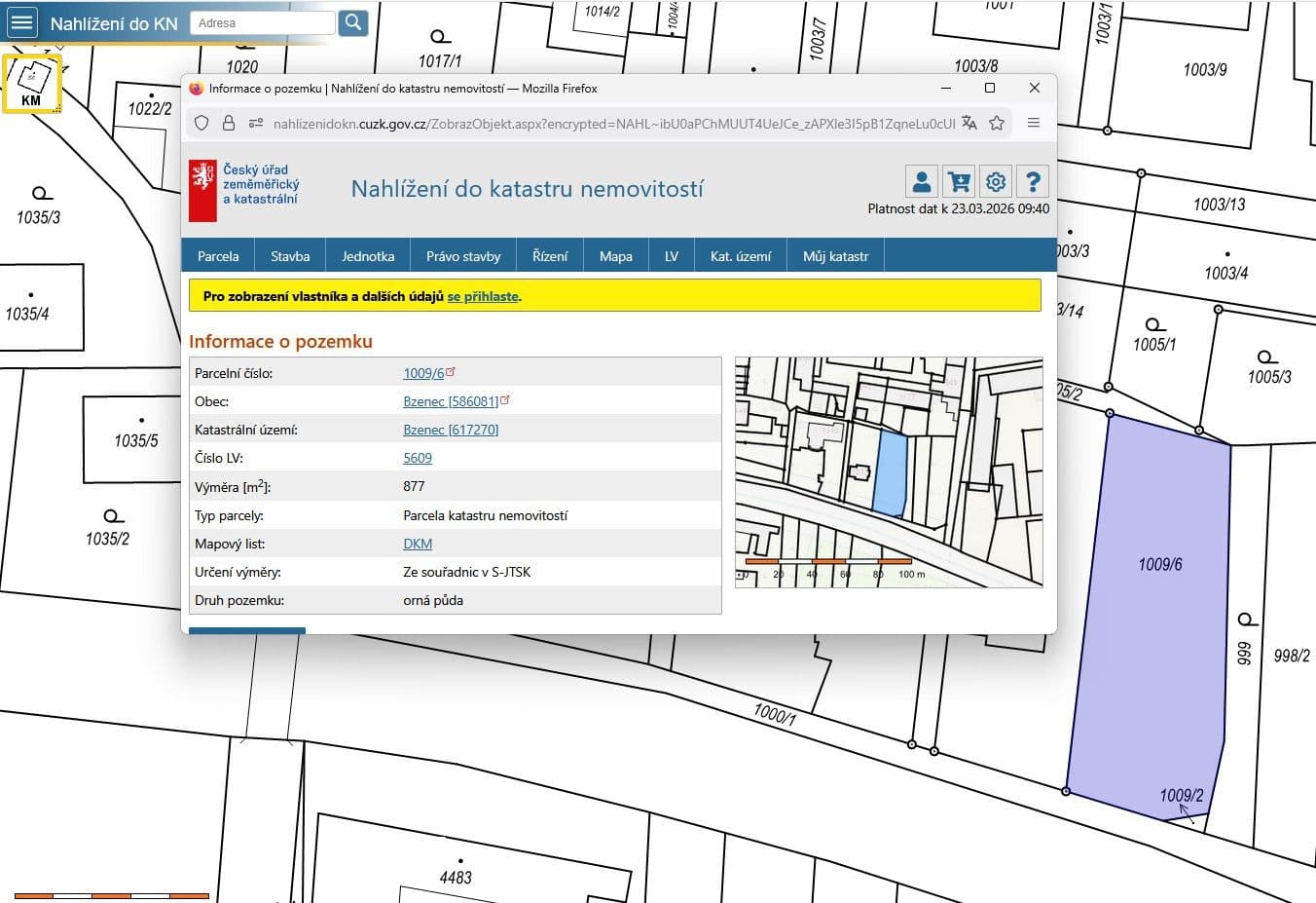 plot for sale, 877 m², K. Klostermanna, Bzenec, Jihomoravský Region plot for sale, 877 m², K. Klostermanna, Bzenec, Jihomoravský Region