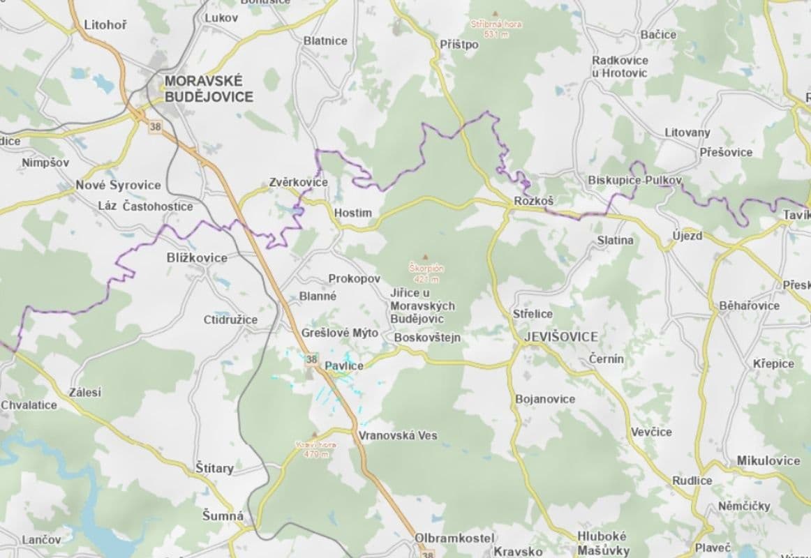 plot for sale, 34,003 m², Pavlice, Jihomoravský Region plot for sale, 34,003 m², Pavlice, Jihomoravský Region