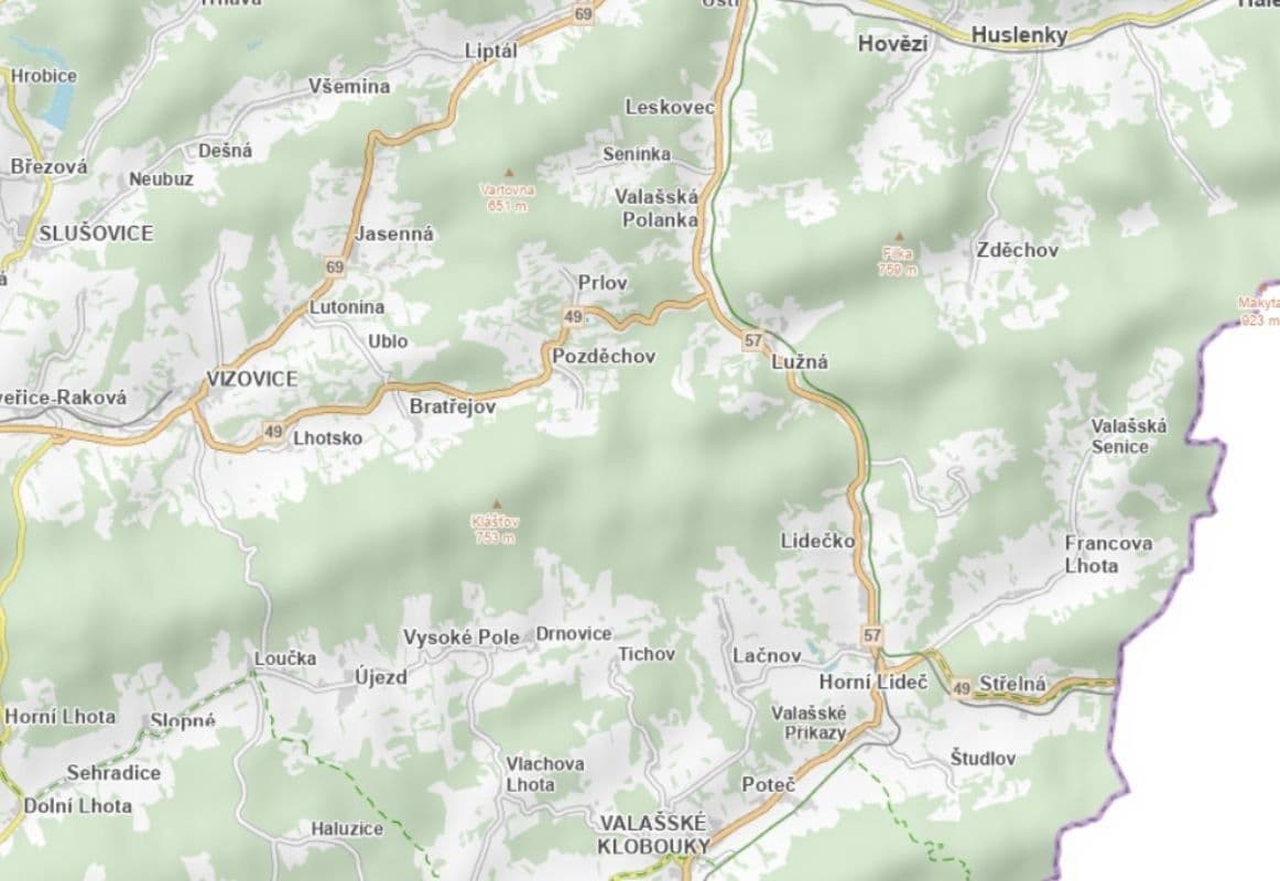 plot for sale, 2,066 m², Prlov, Zlínský Region plot for sale, 2,066 m², Prlov, Zlínský Region