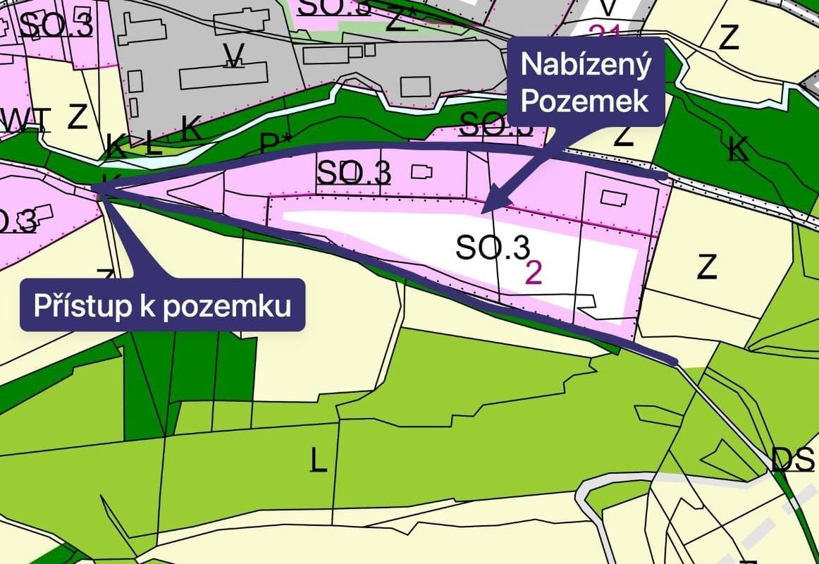 plot for sale, 2,066 m², Prlov, Zlínský Region plot for sale, 2,066 m², Prlov, Zlínský Region