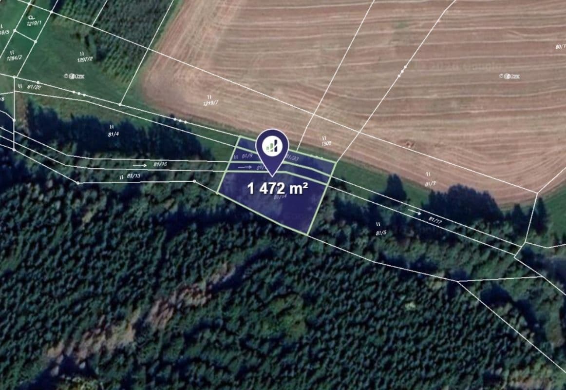 plot for sale, 54,715 m², Horní Radouň, Jihočeský Region plot for sale, 54,715 m², Horní Radouň, Jihočeský Region
