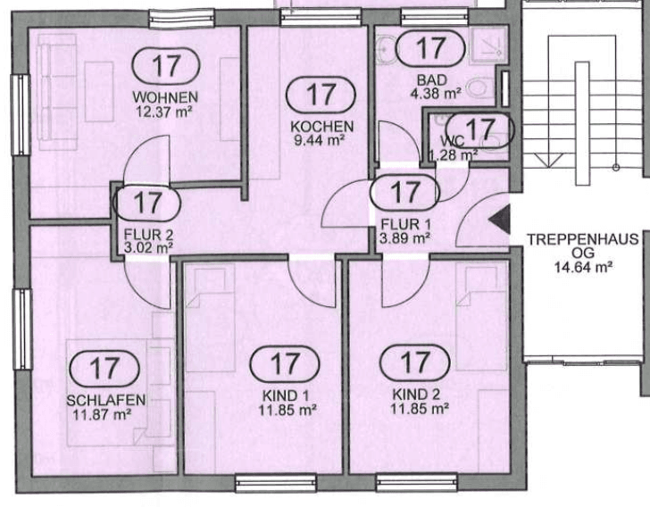 4 bedroom flat to rent, 70 m², Friedhofsweg 19 C, Niestetal, Hesse 4 bedroom flat to rent, 70 m², Friedhofsweg 19 C, Niestetal, Hesse