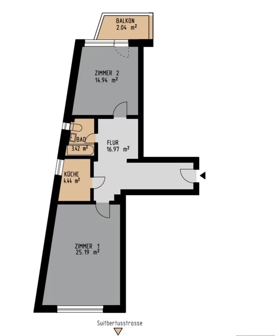 2 bedroom flat to rent, 70 m², Düsseldorf, North Rhine-Westphalia 2 bedroom flat to rent, 70 m², Düsseldorf, North Rhine-Westphalia