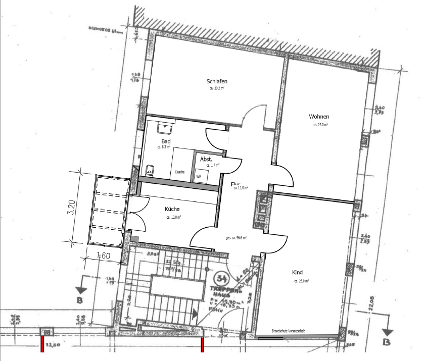 3 bedroom flat to rent, 97 m², Trojanstraße 16, Hanover, Lower Saxony 3 bedroom flat to rent, 97 m², Trojanstraße 16, Hanover, Lower Saxony