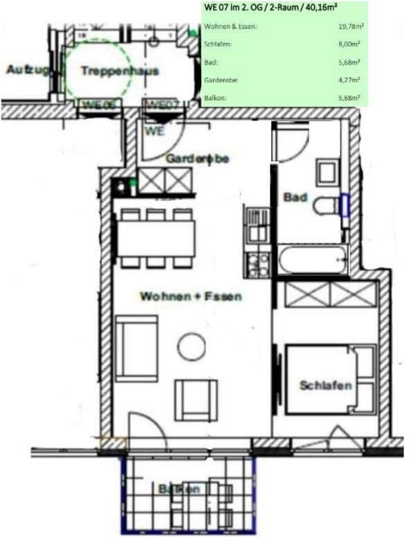 2 bedroom flat to rent, 40 m², Sudenburger Straße 25, Magdeburg, Saxony-Anhalt 2 bedroom flat to rent, 40 m², Sudenburger Straße 25, Magdeburg, Saxony-Anhalt