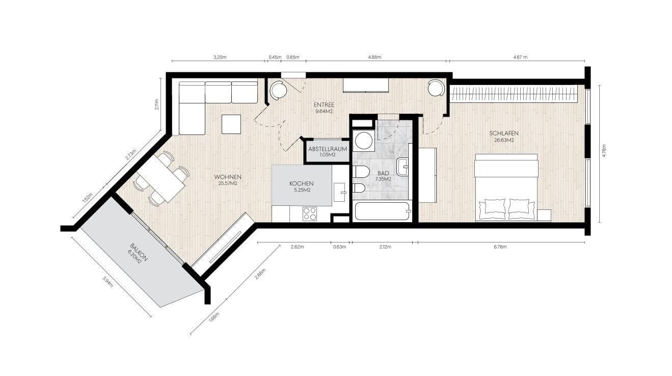 2 bedroom flat for sale, 79 m², Hamburg, Hamburg 2 bedroom flat for sale, 79 m², Hamburg, Hamburg