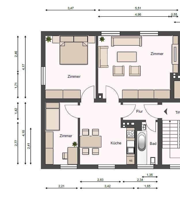 3 bedroom flat to rent, 66 m², Billerbecker Straße 51, Einbeck, Lower Saxony 3 bedroom flat to rent, 66 m², Billerbecker Straße 51, Einbeck, Lower Saxony
