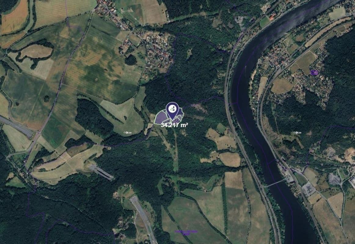 plot for sale, 34,217 m², Prackovice nad Labem, Ústecký Region plot for sale, 34,217 m², Prackovice nad Labem, Ústecký Region