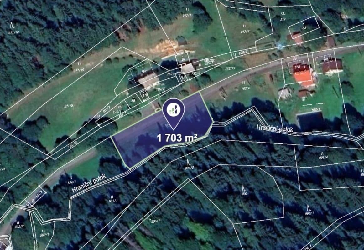 plot for sale, 1,703 m², Cotkytle, Pardubický Region plot for sale, 1,703 m², Cotkytle, Pardubický Region