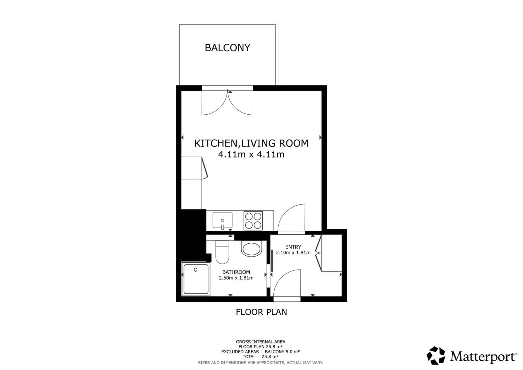 Studio flat to rent, 24 m², Krymská, Prague, Prague Studio flat to rent, 24 m², Krymská, Prague, Prague