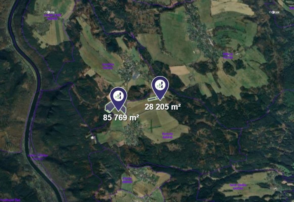 plot for sale, 18,996 m², Bynovec, Ústecký Region plot for sale, 18,996 m², Bynovec, Ústecký Region