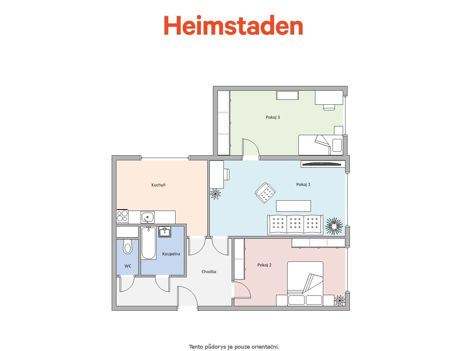 3 bedroom flat to rent, 74 m², Československé armády, Frýdek-Místek, Moravskoslezský Region 3 bedroom flat to rent, 74 m², Československé armády, Frýdek-Místek, Moravskoslezský Region
