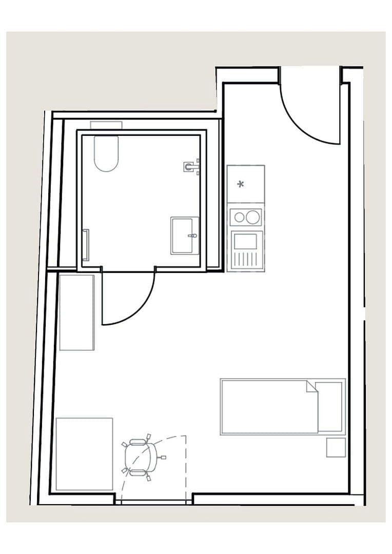 1 bedroom flat to rent, 26 m², Gabelsbergerstraße 20, Erlangen, Bavaria 1 bedroom flat to rent, 26 m², Gabelsbergerstraße 20, Erlangen, Bavaria