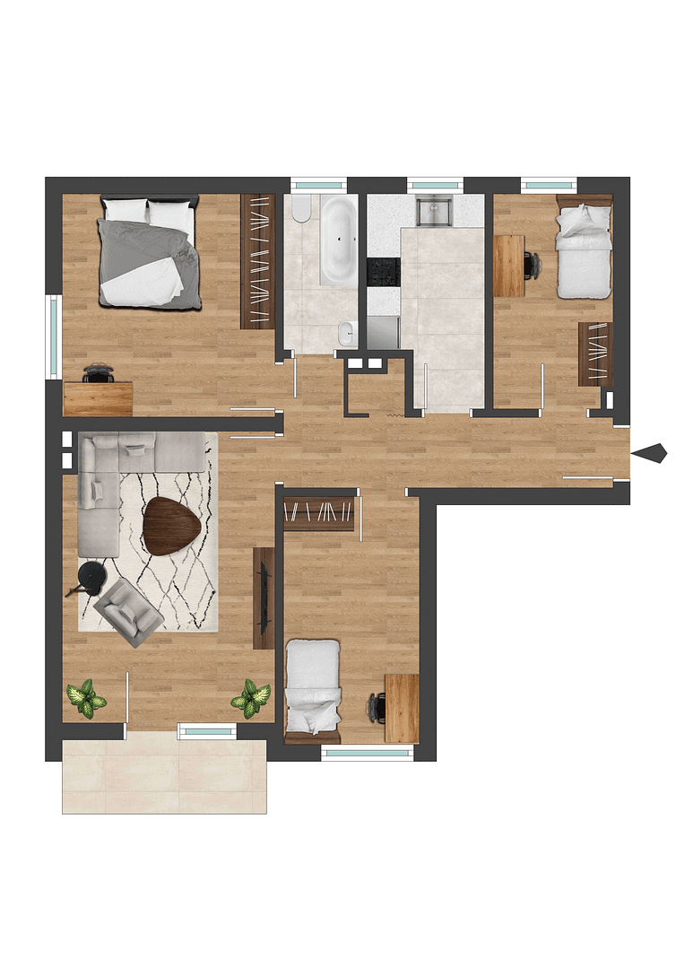4 bedroom flat for sale, 74 m², Eugen-Kaiser-Str. 16, Hanau, Hesse 4 bedroom flat for sale, 74 m², Eugen-Kaiser-Str. 16, Hanau, Hesse