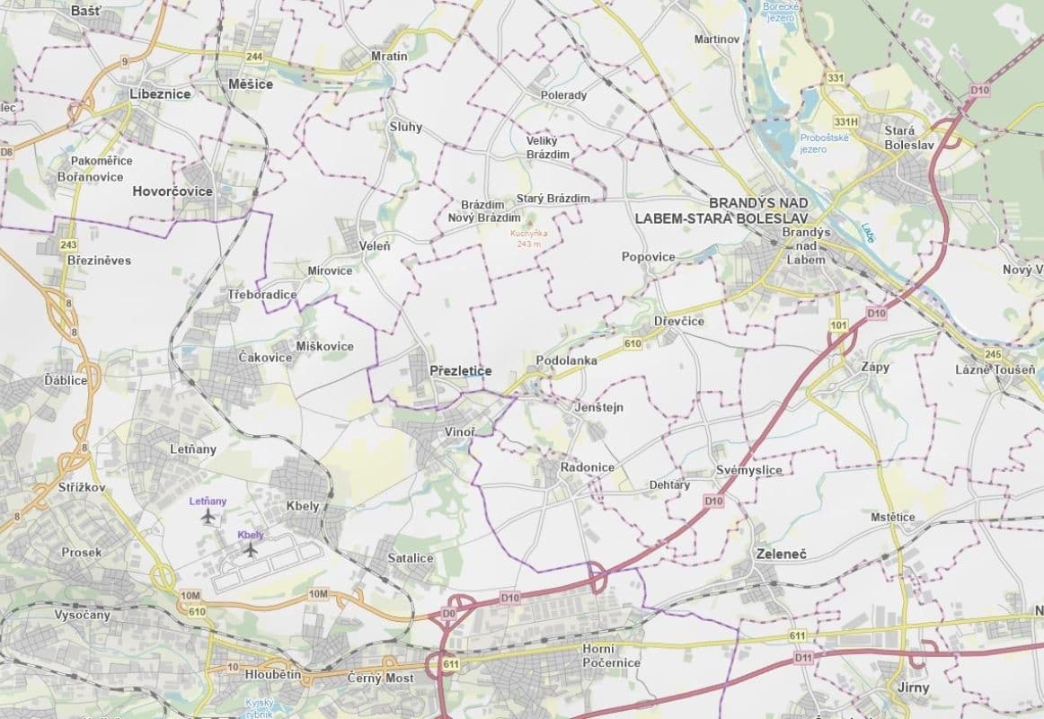 plot for sale, 3,597 m², Přezletice, Středočeský Region plot for sale, 3,597 m², Přezletice, Středočeský Region