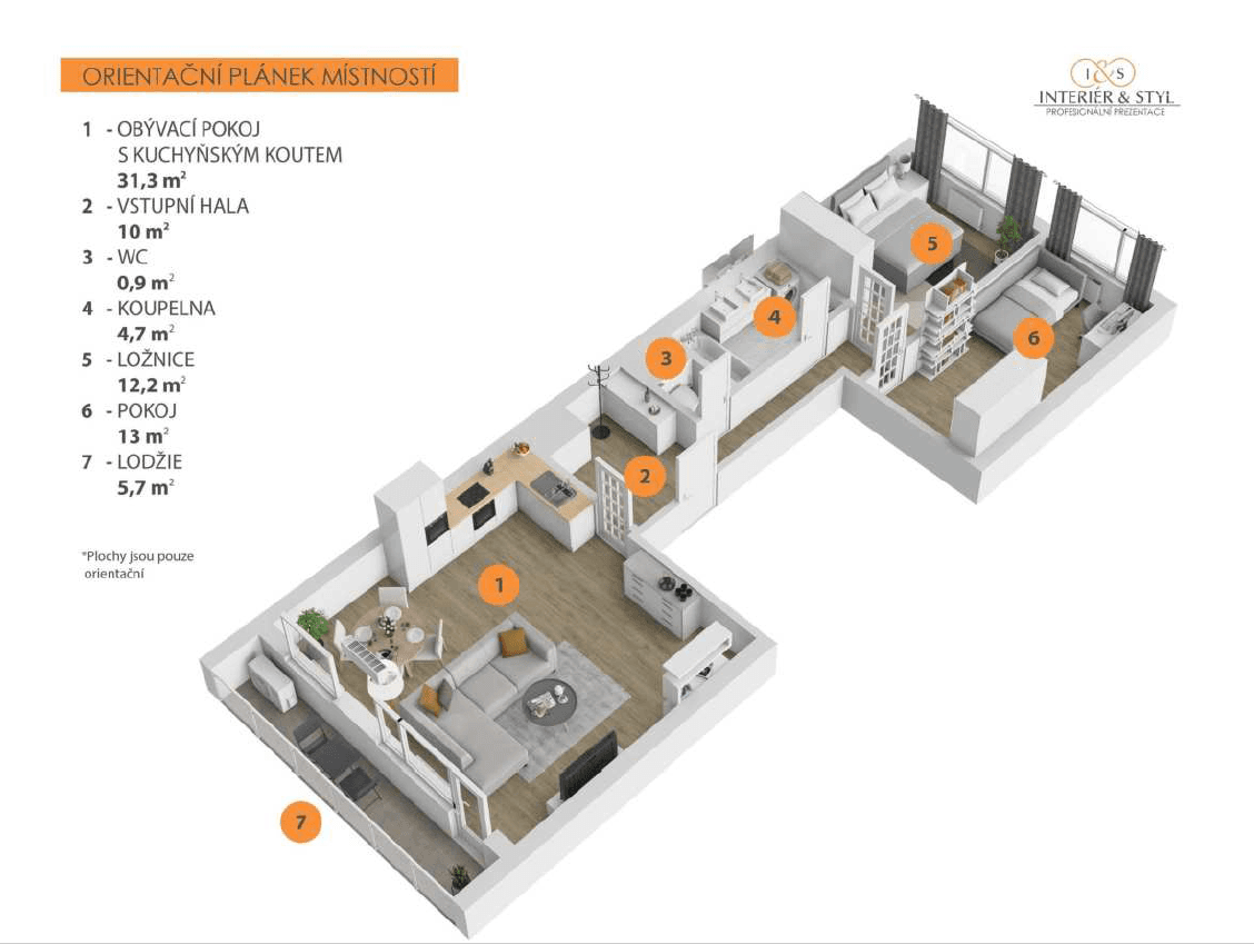2 bedroom with open-plan kitchen flat for sale, 76 m², Přecechtělova, Prague, Prague 2 bedroom with open-plan kitchen flat for sale, 76 m², Přecechtělova, Prague, Prague