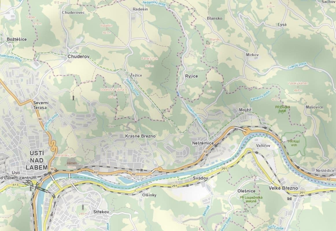 plot for sale, 1,842 m², Ryjice, Ústecký Region plot for sale, 1,842 m², Ryjice, Ústecký Region