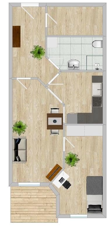 2 bedroom flat to rent, 52 m², Abendstraße 5a, Magdeburg, Saxony-Anhalt 2 bedroom flat to rent, 52 m², Abendstraße 5a, Magdeburg, Saxony-Anhalt