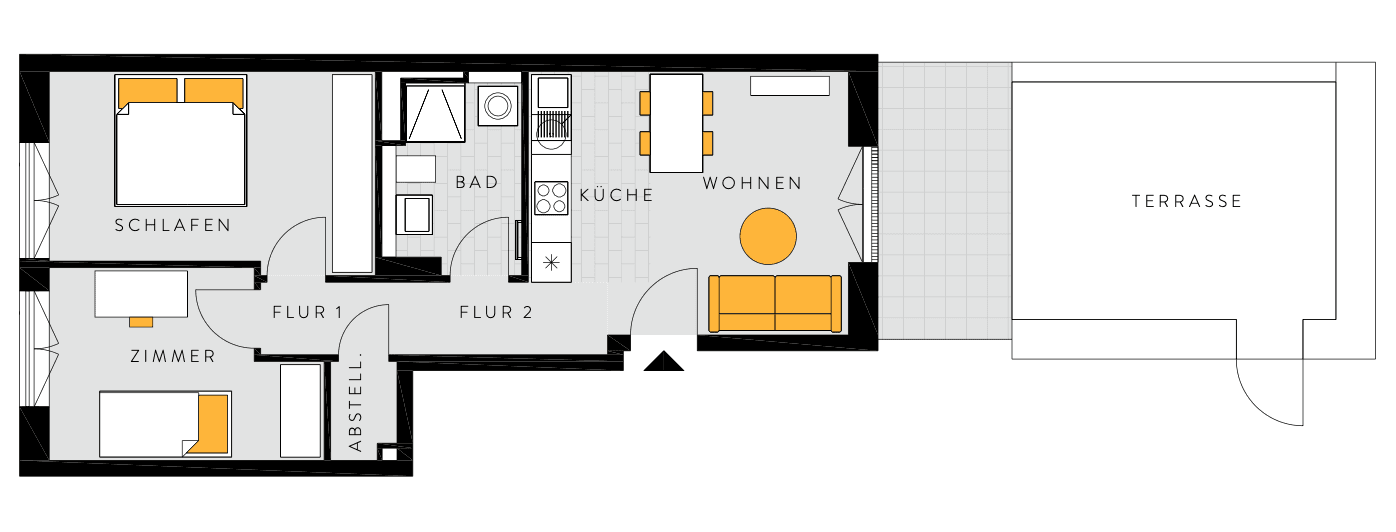 3 bedroom flat to rent, 66 m², Frankfurt am Main, Hesse 3 bedroom flat to rent, 66 m², Frankfurt am Main, Hesse