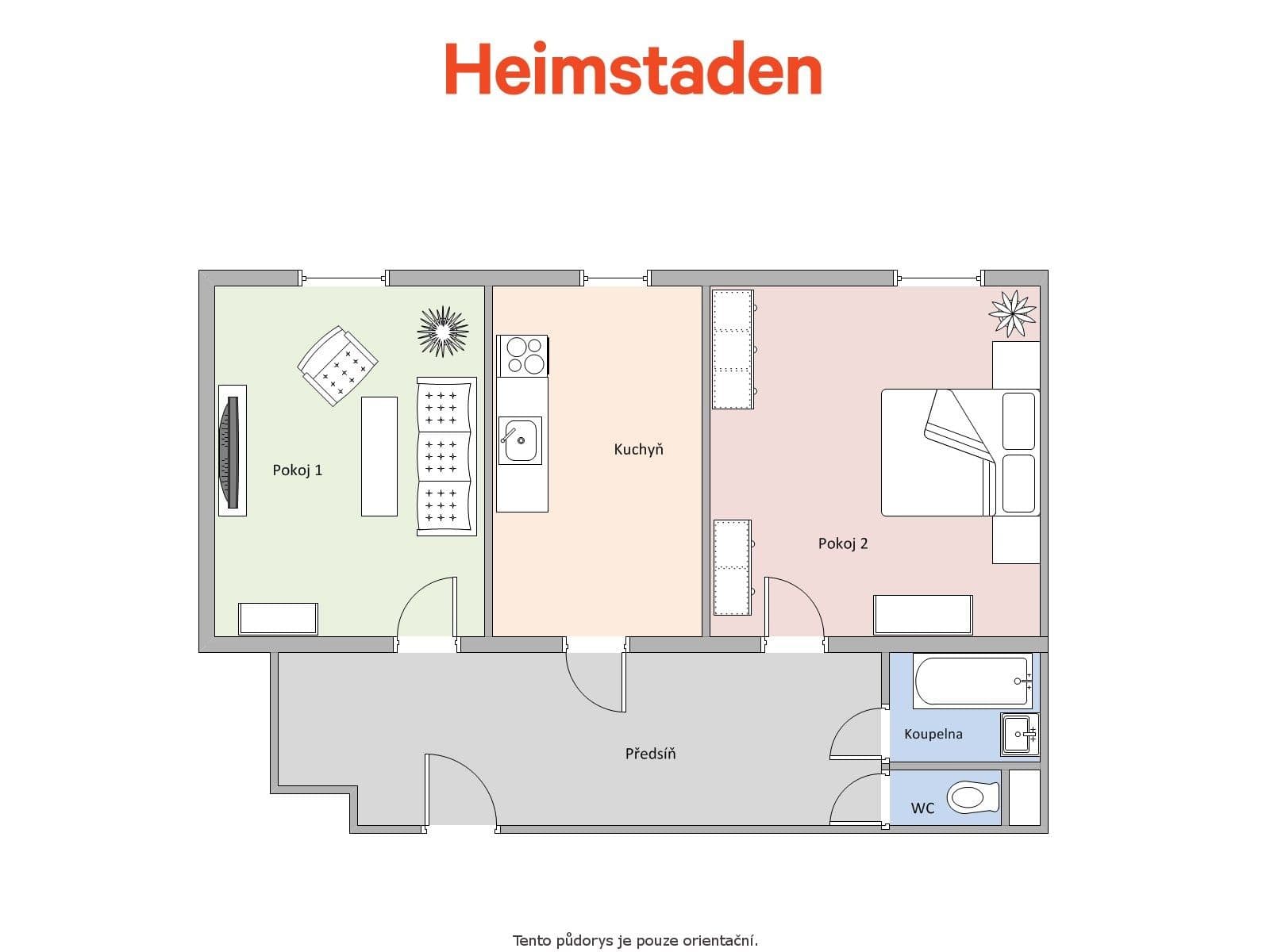 2 bedroom flat to rent, 48 m², náměstí Boženy Němcové, Ostrava, Moravskoslezský Region 2 bedroom flat to rent, 48 m², náměstí Boženy Němcové, Ostrava, Moravskoslezský Region