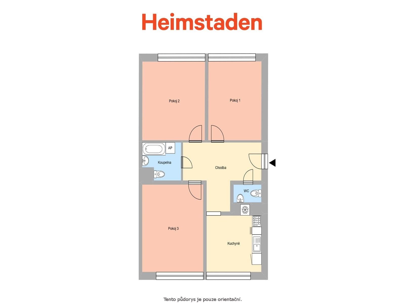 3 bedroom flat to rent, 76 m², Přemyslovců, Ostrava, Moravskoslezský Region 3 bedroom flat to rent, 76 m², Přemyslovců, Ostrava, Moravskoslezský Region