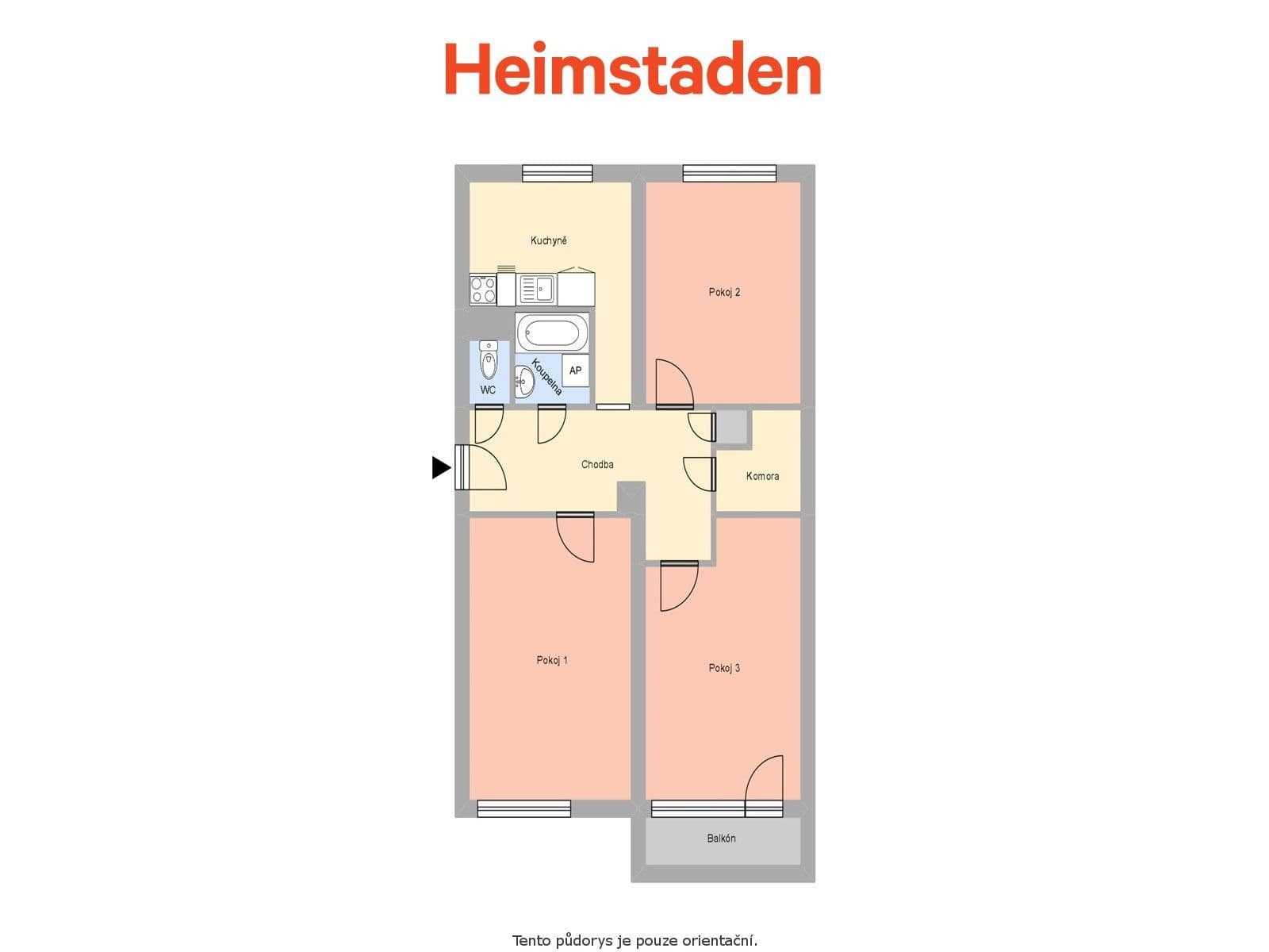 3 bedroom flat to rent, 76 m², Sokolská třída, Ostrava, Moravskoslezský Region 3 bedroom flat to rent, 76 m², Sokolská třída, Ostrava, Moravskoslezský Region