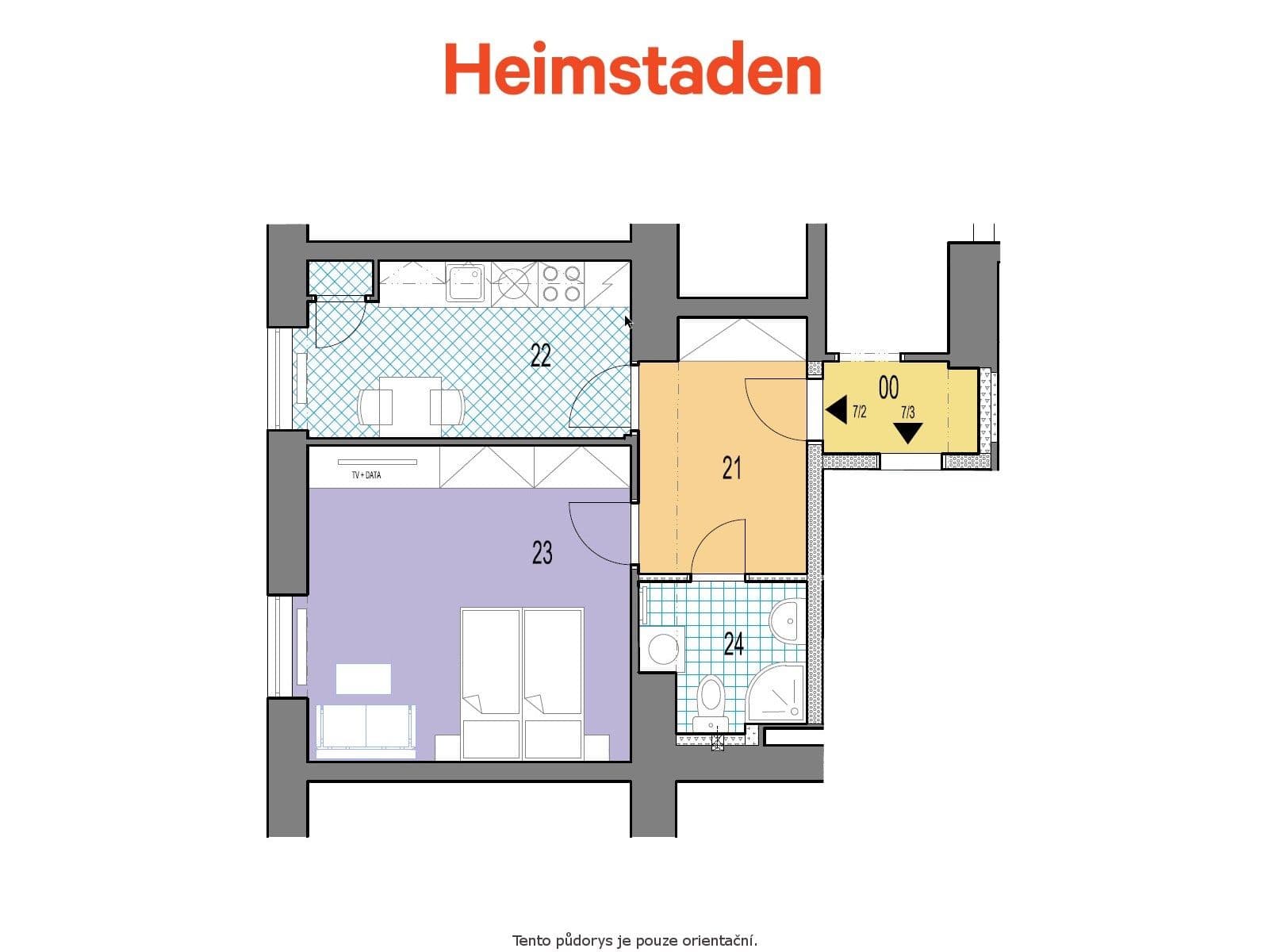 1 bedroom flat to rent, 37 m², náměstí Jana Nerudy, Ostrava, Moravskoslezský Region 1 bedroom flat to rent, 37 m², náměstí Jana Nerudy, Ostrava, Moravskoslezský Region
