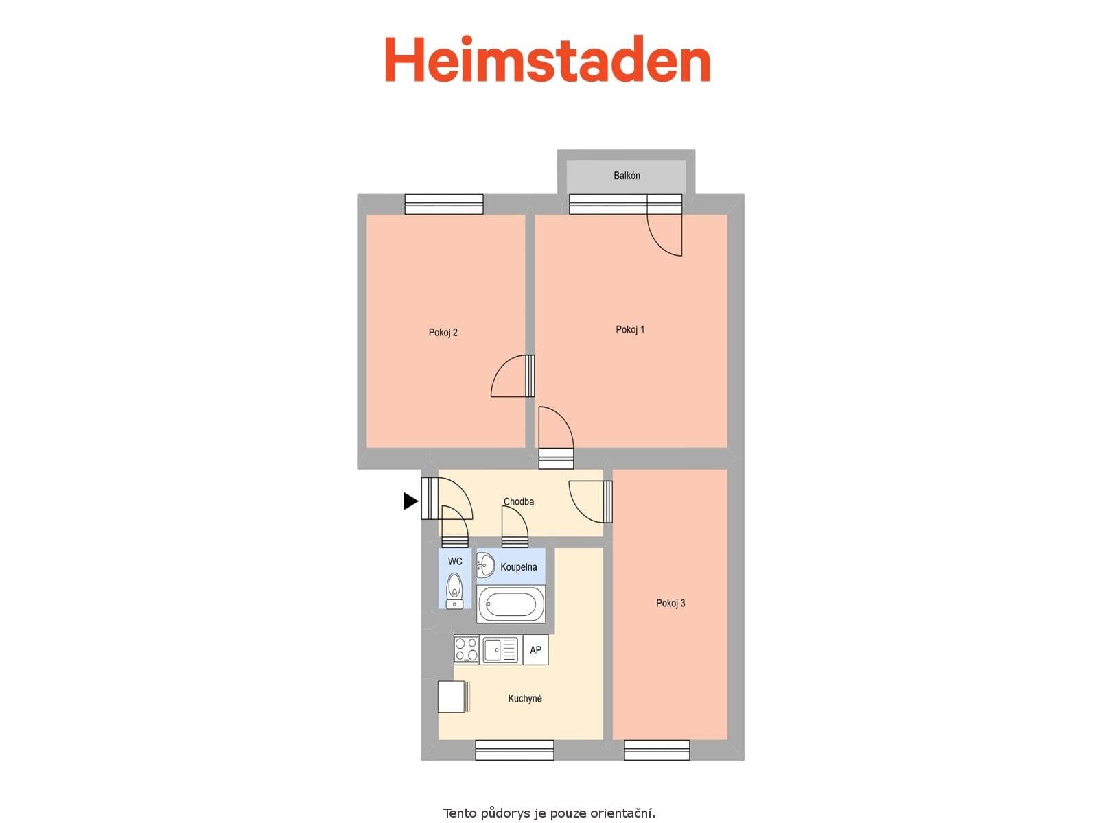 3 bedroom flat to rent, 64 m², Radvanická, Ostrava, Moravskoslezský Region 3 bedroom flat to rent, 64 m², Radvanická, Ostrava, Moravskoslezský Region