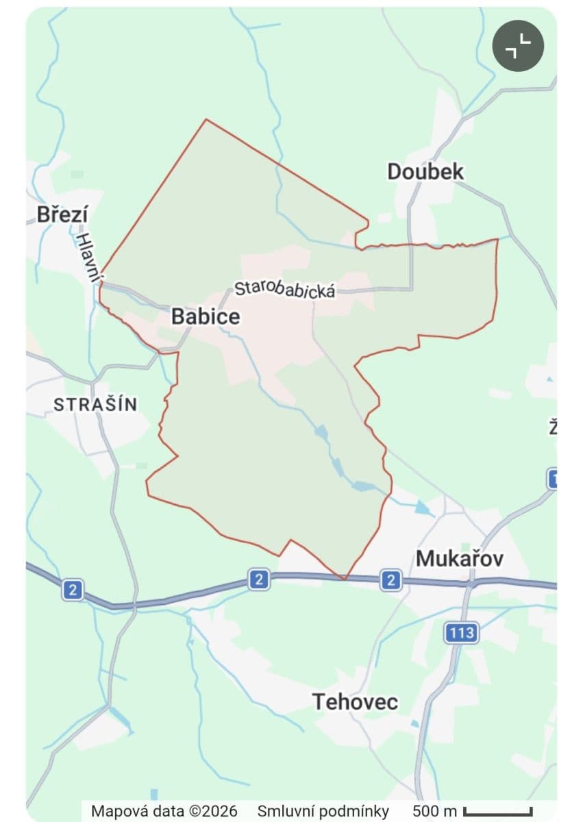 plot for sale, 3,300 m², Babice, Středočeský Region plot for sale, 3,300 m², Babice, Středočeský Region