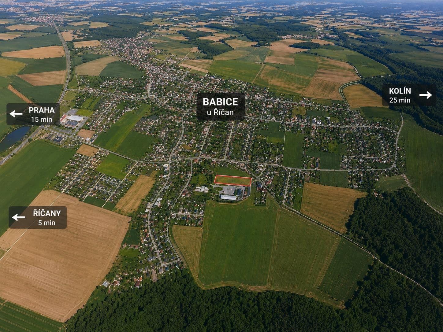 plot for sale, 3,300 m², Babice, Středočeský Region plot for sale, 3,300 m², Babice, Středočeský Region