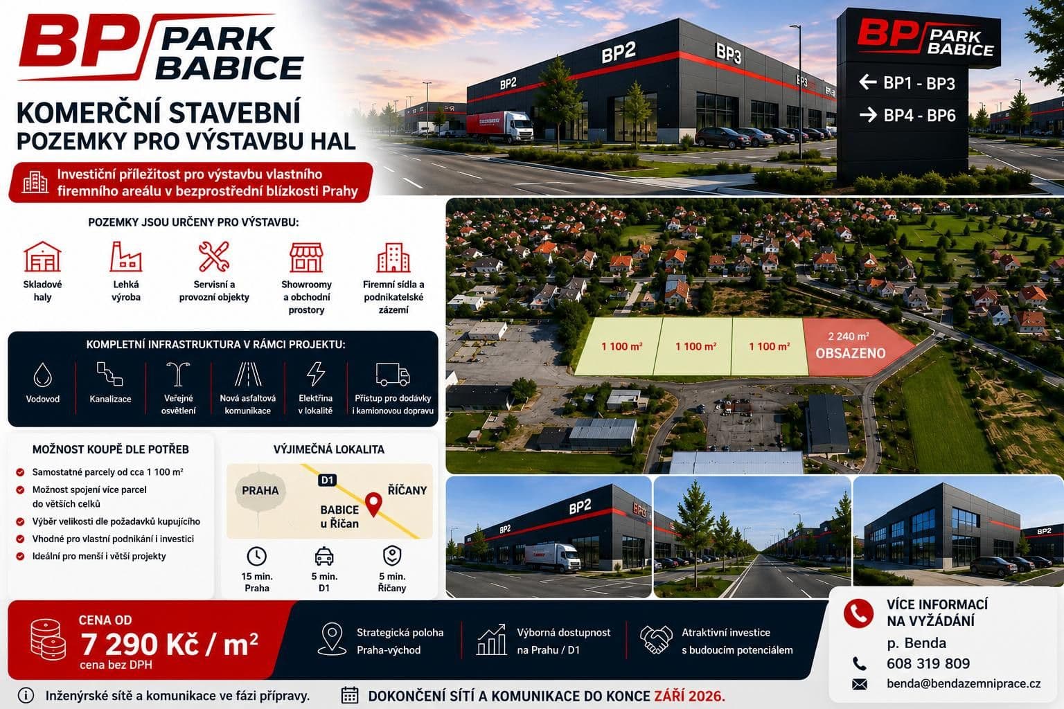 plot for sale, 3,300 m², Babice, Středočeský Region plot for sale, 3,300 m², Babice, Středočeský Region