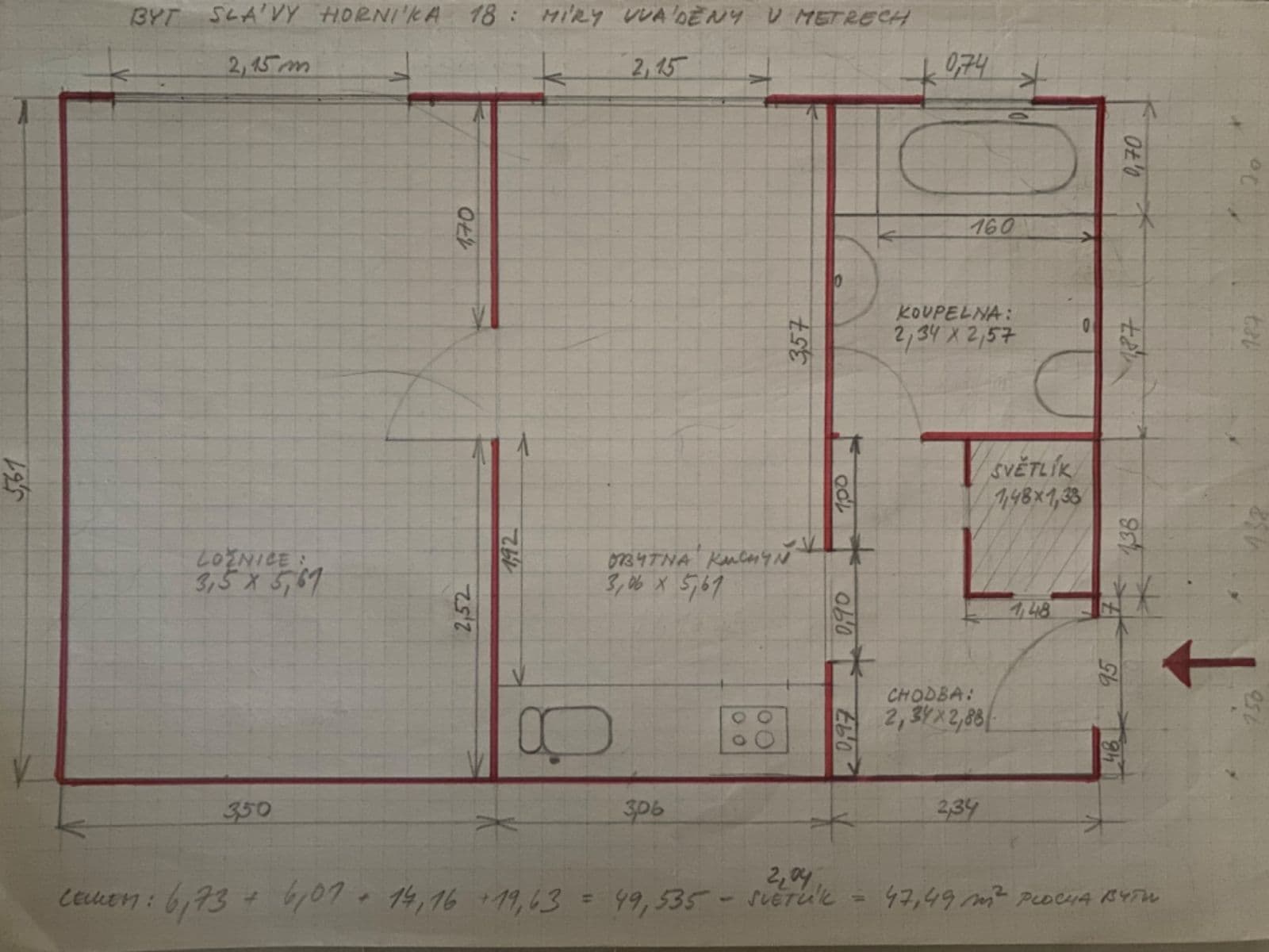 1 bedroom with open-plan kitchen flat to rent, 47 m², Slávy Horníka, Prague, Prague 1 bedroom with open-plan kitchen flat to rent, 47 m², Slávy Horníka, Prague, Prague