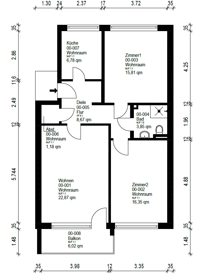 3 bedroom flat for sale, 79 m², Bremen, Bremen 3 bedroom flat for sale, 79 m², Bremen, Bremen